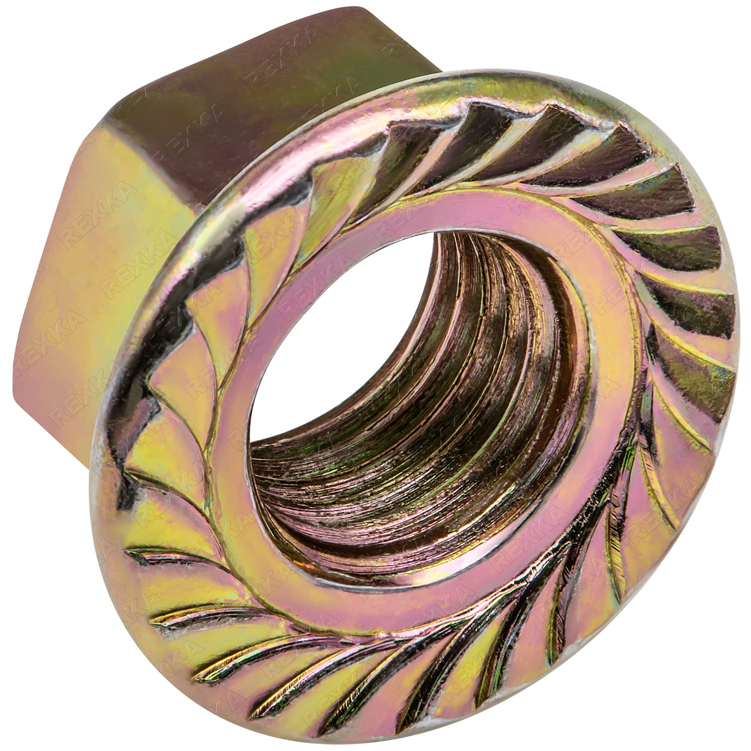Amazon.com: Rexka 10pcs Exhaust Spin Lock Nuts W/Serrations M10